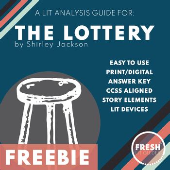 literary devices in the lottery|The Lottery Study Guide .